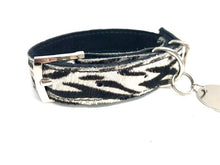 Load image into Gallery viewer, ZEBRA - Zebra print dog collar & lead set