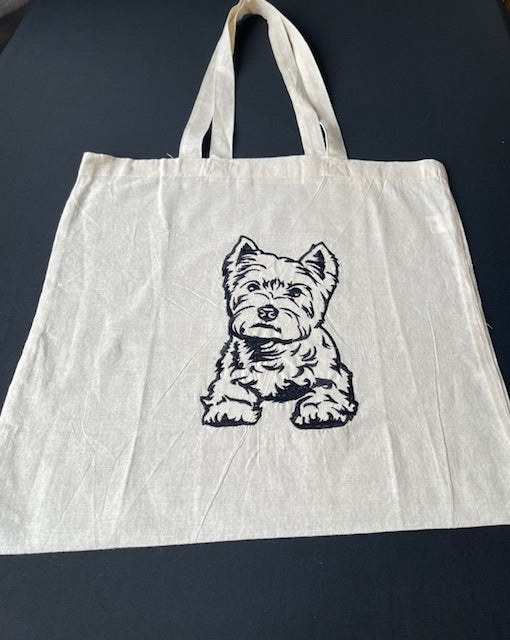 Dog tote bags