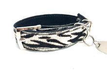 Load image into Gallery viewer, ZEBRA - Zebra print dog collar &amp; lead set
